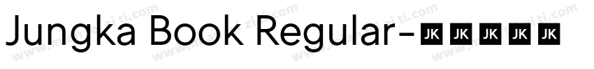 Jungka Book Regular字体转换